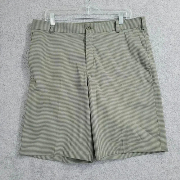 Nike Golf Tour Performance Mens Dri-Fit Striped Shorts Size 35 Gray  10CT - Picture 1 of 6